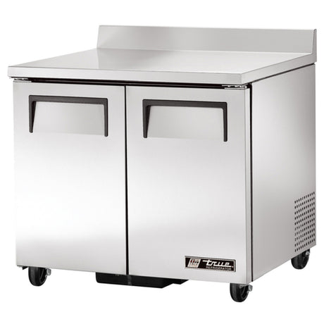True Mfg. - General Foodservice TWT-36-HC - Work Top Refrigerator, Two-section, Rear Mounted Self-contained Refrigeration
