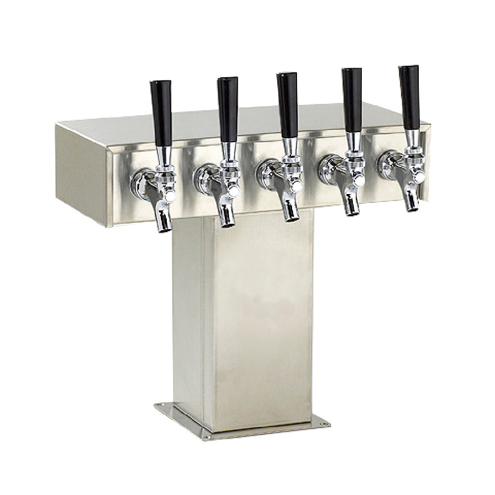 Perlick EA2110-5B Tee Tower (5) Faucets Beer Air Cooled