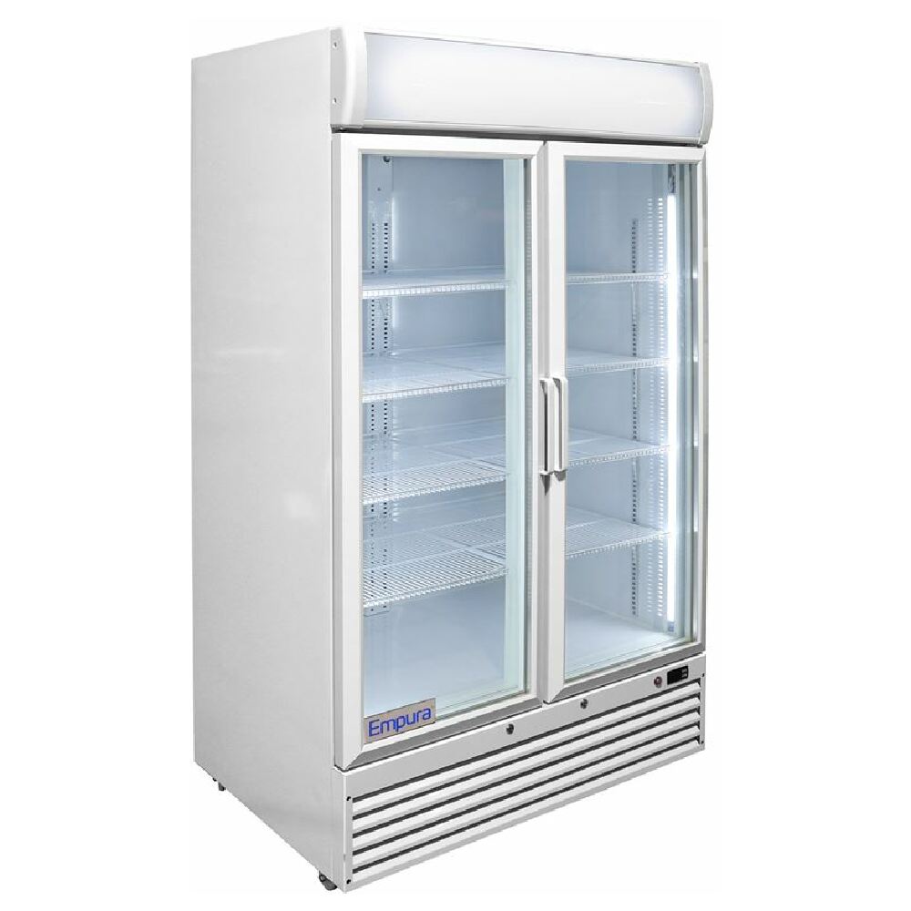 Empura Stainless EGM-36W White Empura Refrigerated Merchandiser 33.5 Cu.ft. 48.25"W X 25.625"D X 85.37"H