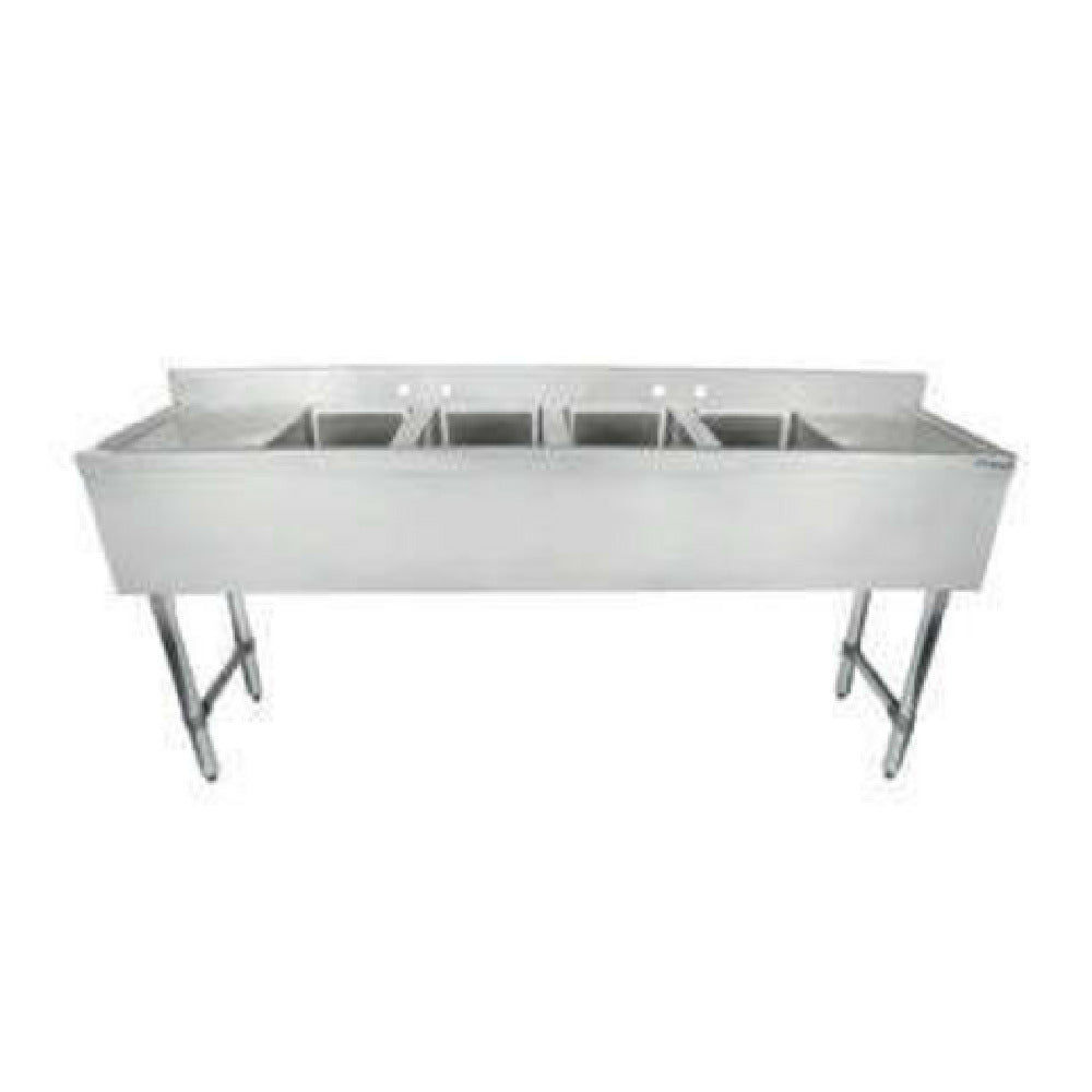 Empura EB4B101410LR - Underbar Sink, 72"W X 18"D X 33.5"H Overall Size, 4-compartment