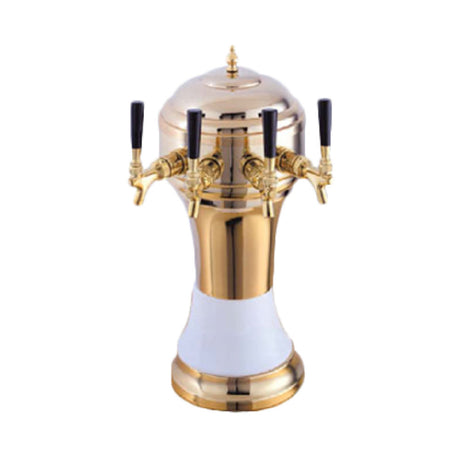 Perlick 4056WH4B - Roma Draft Beer Tower, Countertop, 8-1/8" Diameter X 20-1/2"H