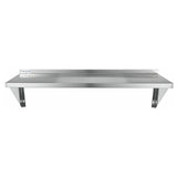 Empura Stainless 1548WS18G Standard Duty Empura Wall Mount Storage Shelf 15" X 48" 18GA 430S/S Shelf And Brackets