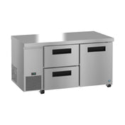 Hoshizaki ULR60B-D2 Steelheart Series Undercounter Refrigerator Reach-in Two-section