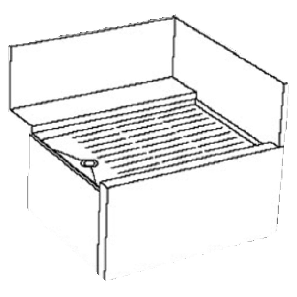 Perlick TSD24RIC TSD Series Underbar Corner Drainboard Right Inside Corner 24"W X 24"D