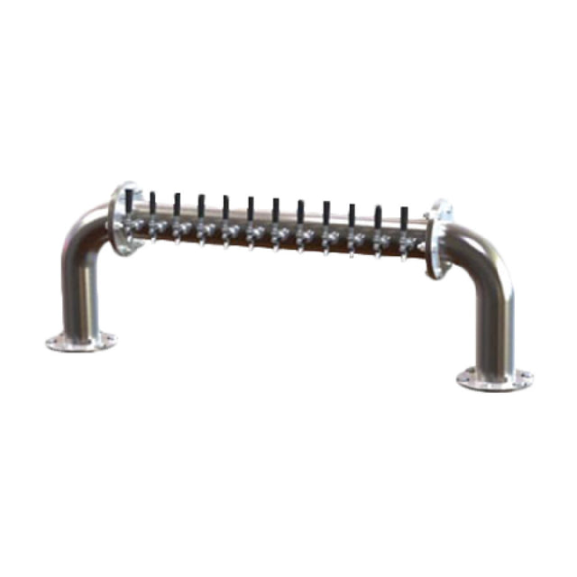 Perlick 4064-10R Pass-Thru Brew Pipe Draft Beer Tower Countertop Beer Leads Right