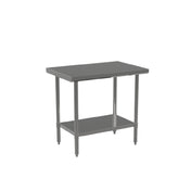 Atosa USA, Inc. ST3048EC - MixRite Work Table, 48"W X 30"D X 34"H, 18/430 Stainless Steel Top With Turned Down Edges