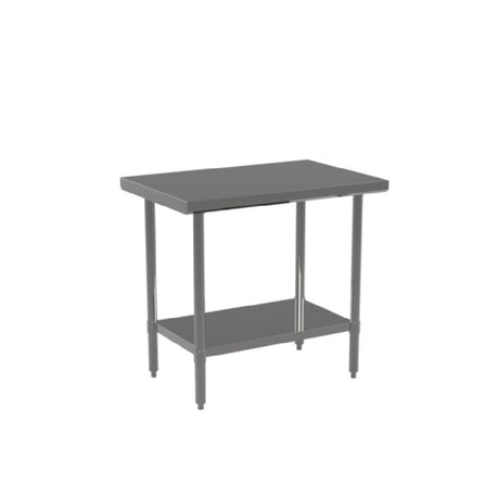 Atosa USA, Inc. ST3048EC - MixRite Work Table, 48"W X 30"D X 34"H, 18/430 Stainless Steel Top With Turned Down Edges