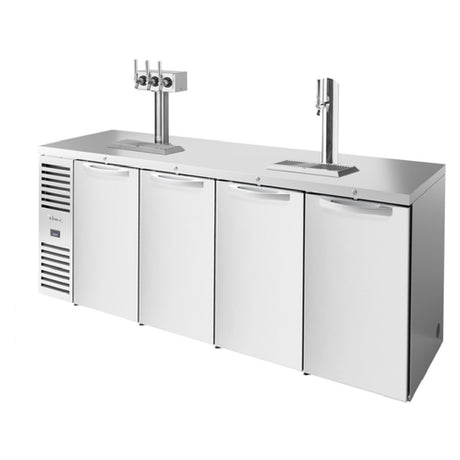 True Mfg. - Premier Bar TDR92-RISZ1-L-S-SSSS-1 - Refrigerated Draft Bar Cooler, Four-section