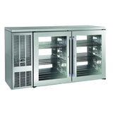 Perlick PTS60 - Pass-Thru Refrigerated Back Bar Cabinet, Two-section, 60"W