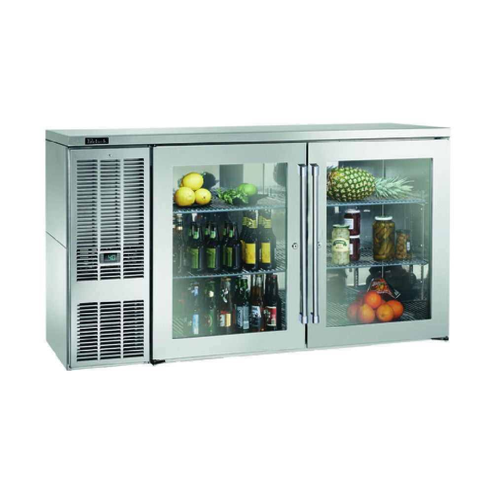 Perlick BBS60GS-S-4 Refrigerated Back Bar Cabinet Two-section 60"W