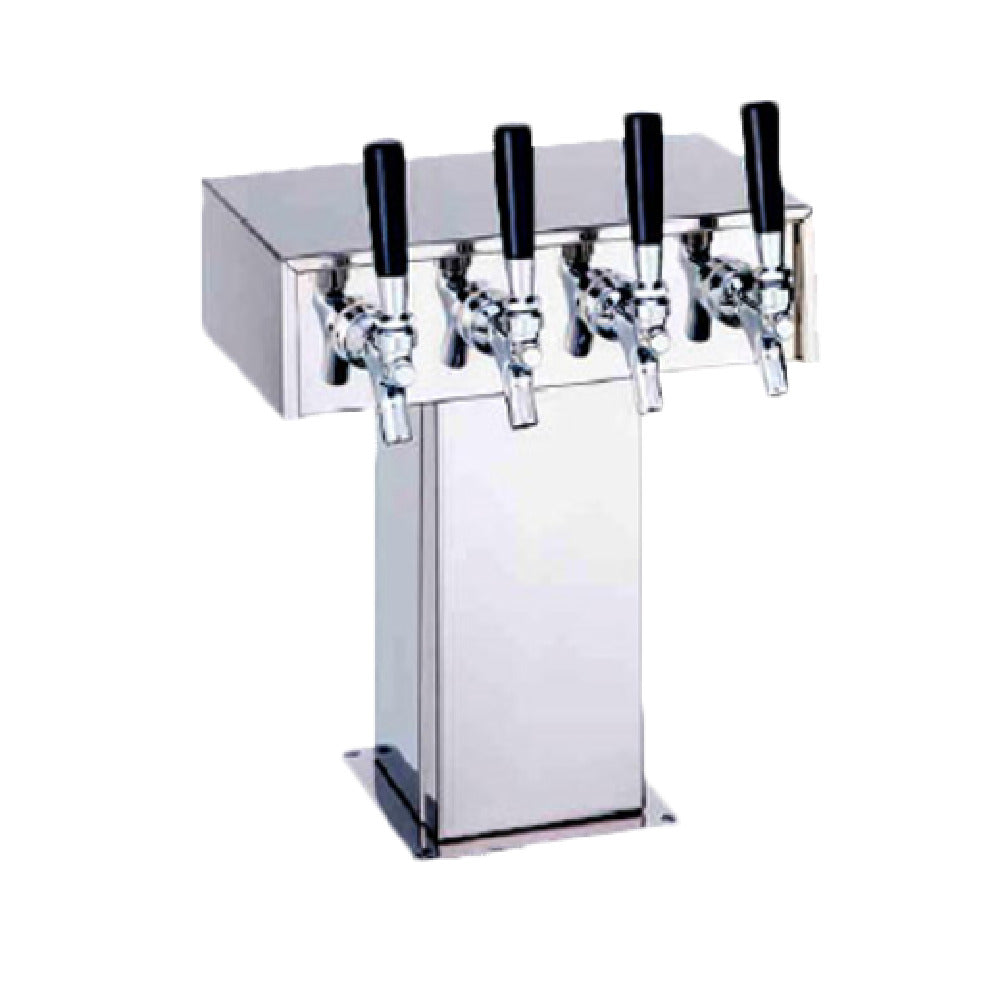 Perlick 4006-4BPC Tee Draft Beer Tower Countertop 11-7/8"W X 12-15/16"H