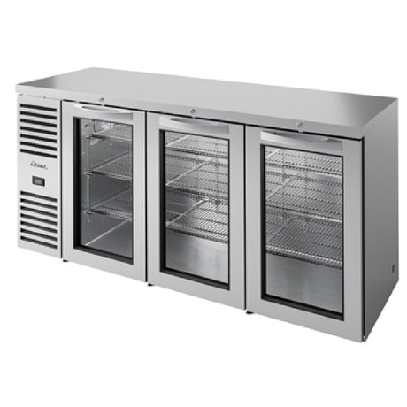 True Mfg. - Premier Bar TBR84-RISZ1-L-S-GGG-1 - Refrigerated Back Bar Cooler, Three-section