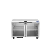 Atosa USA, Inc. AUR48GD - Undercounter Refrigerator, 48 1/4"W X 30"D X 32 1/2"H, 2 Glass Self-closing Doors With Stay-open Feature
