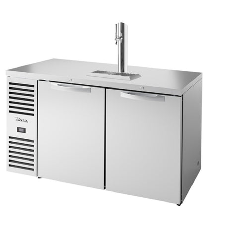True Mfg. - Premier Bar TDR60-RISZ1-L-S-SS-1 - Refrigerated Draft Bar Cooler, Two-section