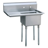 Atosa USA, Inc. MRSA-1-L - MixRite Sink, 1-compartment, 39"W X 24"D X 44-1/2"H Overall