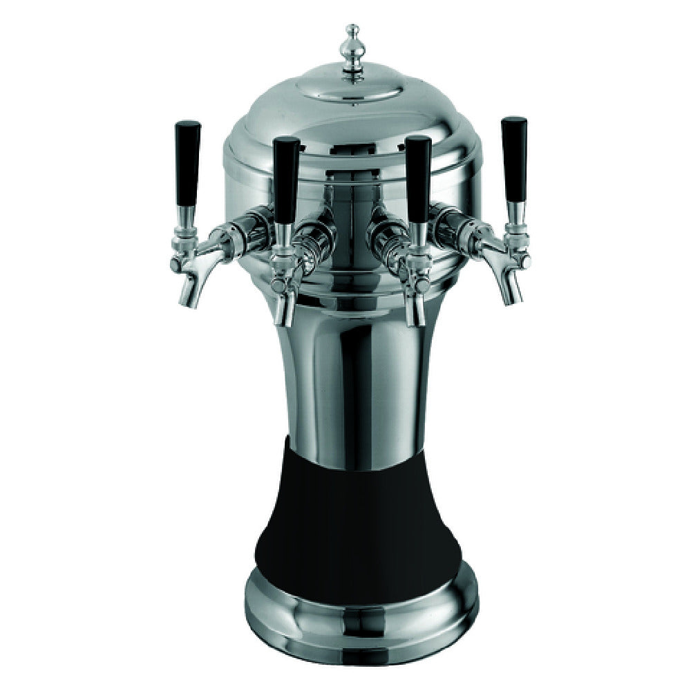 Perlick 4056BK3BPC - Roma Draft Beer Tower, Countertop, 8-1/8" Diameter X 20-1/2"H