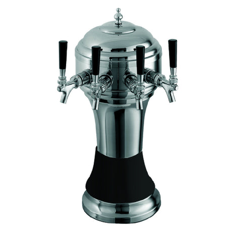 Perlick 4056BK5BPC - Roma Draft Beer Tower, Countertop, 8-1/8" Diameter X 20-1/2"H