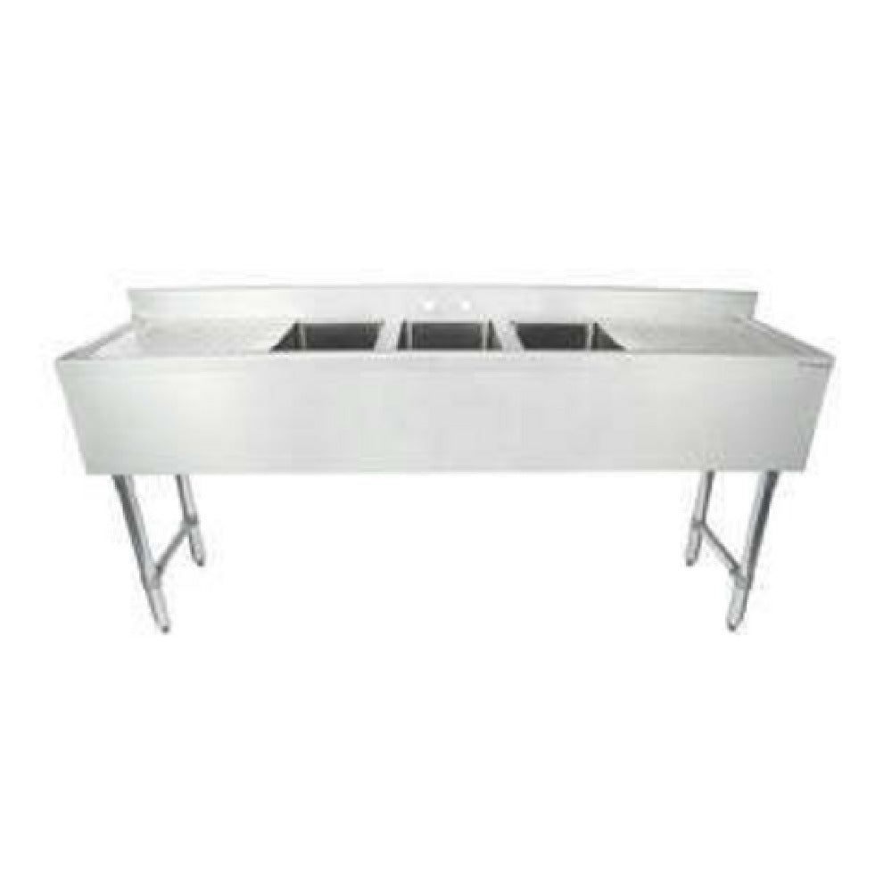 Empura EB3B101410LR19 - Underbar Sink, 72"W X 18"D X 33.5"H Overall Size, 3-compartment
