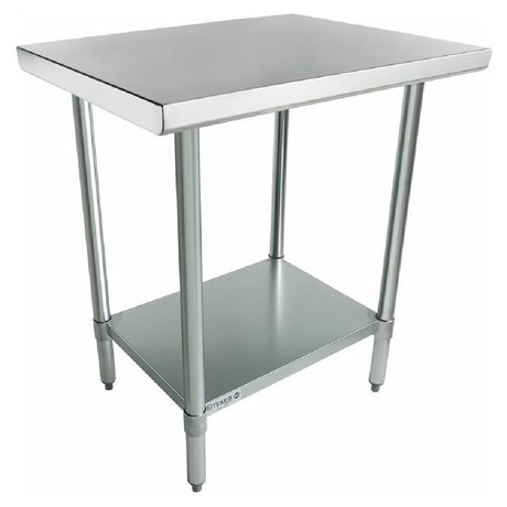 Stainless steel work table with undershelf, Empura Standard Duty, 24’’ x 30’’ dimensions