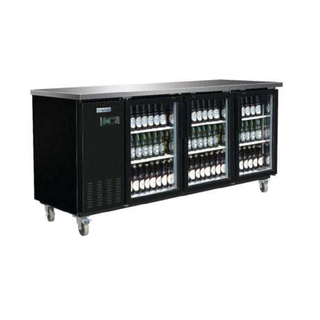 Empura E-KBB903BG - Back Bar Cooler, 90.4"W X 27.6"D X 42.5"H, 29 Cu. Ft. Capacity