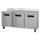Hoshizaki WR72B - Steelheart Series Worktop Refrigerator, Reach-in, Three-section