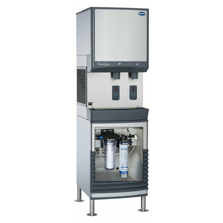 Follett 25AND50BASE-HC Base Stand For 25 And 50CI Series Ice And Water Dispensers With High Capacity Carbon Filter System (00978957) Installed