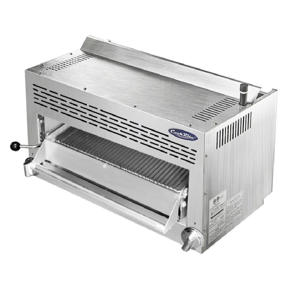 Atosa USA, Inc. ATSB-36_NAT - CookRite Salamander Broiler, Gas, 36"W X 18"D X 17-1/3"H