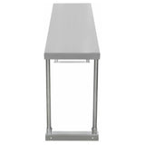 Stainless steel utility table with tubular legs, Empura Stainless ESOS1248, standard duty