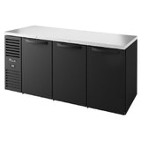 True Mfg. - Premier Bar TBR92-RISZ1-L-B-SSSS-1 - Refrigerated Back Bar Cooler, Four-section