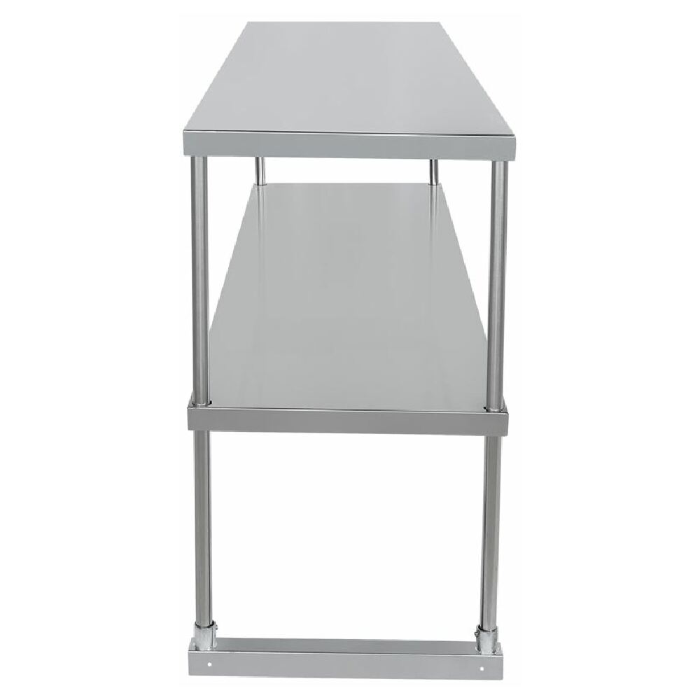 Stainless Steel Commercial Work Table with Two Shelves - Empura Stainless EDOS1860 Overshelf