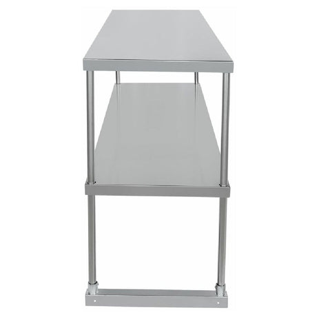 Stainless Steel Commercial Work Table with Two Shelves - Empura Stainless EDOS1860 Overshelf