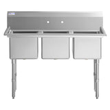 Empura Stainless EHD31515 Sink (3) Compartment Heavy Duty