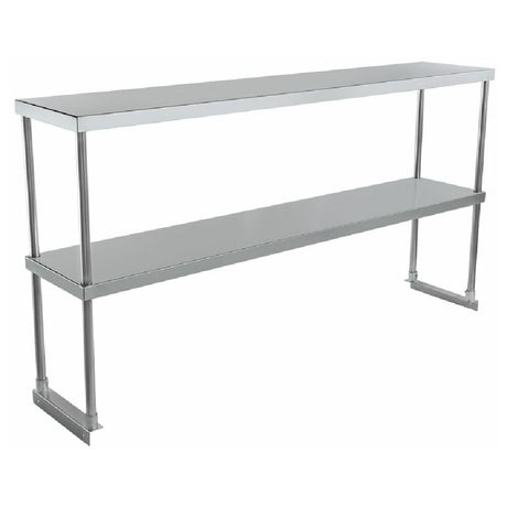 Stainless steel double-tier shelf unit from Empura Stainless EDOS1260 standard duty model