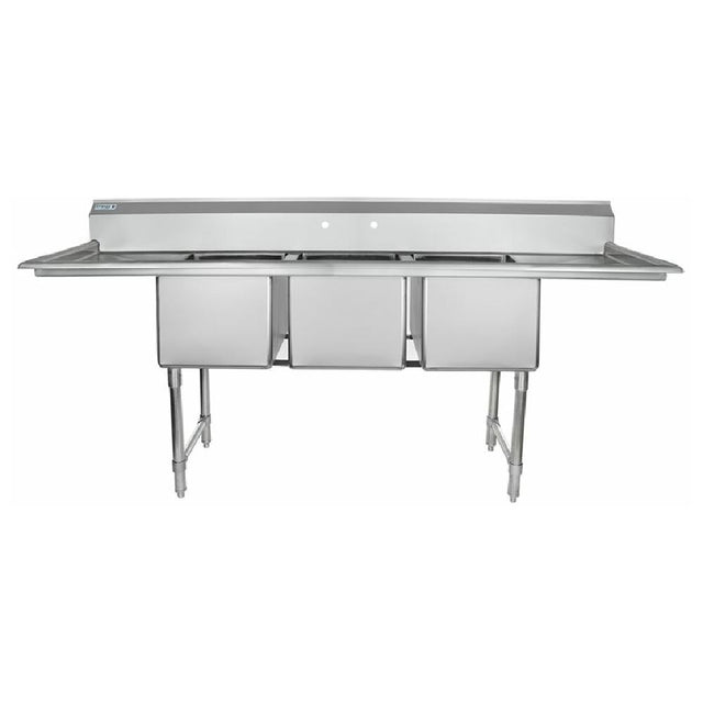 Empura Stainless EHD31620LR18 Sink (3) Compartment Heavy Duty