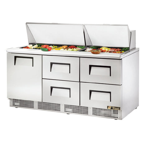 True Refrigeration TFP-72-30M-D-4_RH Sandwich/Salad Unit Three-section