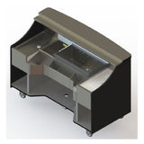 Perlick MOBS-66TE - Signature Series Mobile Bar, 66" Total Bartending Width, 30" Ice Chest