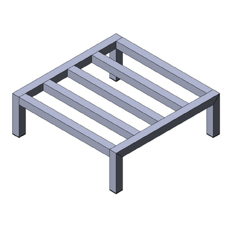 Metal Pallet Frame with Parallel Support Beams for Everpure Rack24 24’’ X 24’’ System