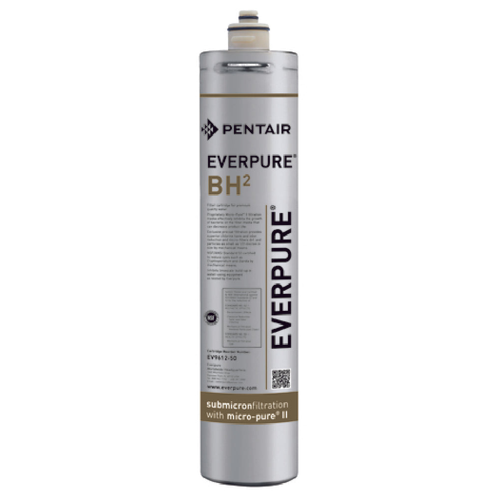 Everpure EV961250 - BH² Water Filter Cartridge, BH² Cartridge, (1) BH² Micro-Pure® II Precoat Primary Filtration Cartridge