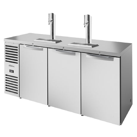 True Mfg. - Premier Bar TDR84-RISZ1-L-S-SSS-1 - Refrigerated Draft Bar Cooler, Three-section