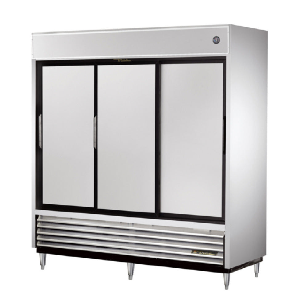 True Refrigeration TSD-69 Refrigerator Reach-in (3) Stainless Steel Sliding Doors