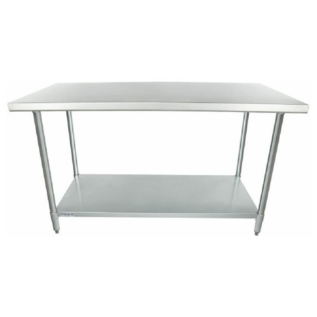 Stainless steel work table with undershelf, Empura Standard Duty, 30’’ x 60’’