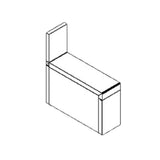 Perlick TSF6CO-DB - TSF Series Underbar Filler Section, 6"W X 24"D, Backsplash