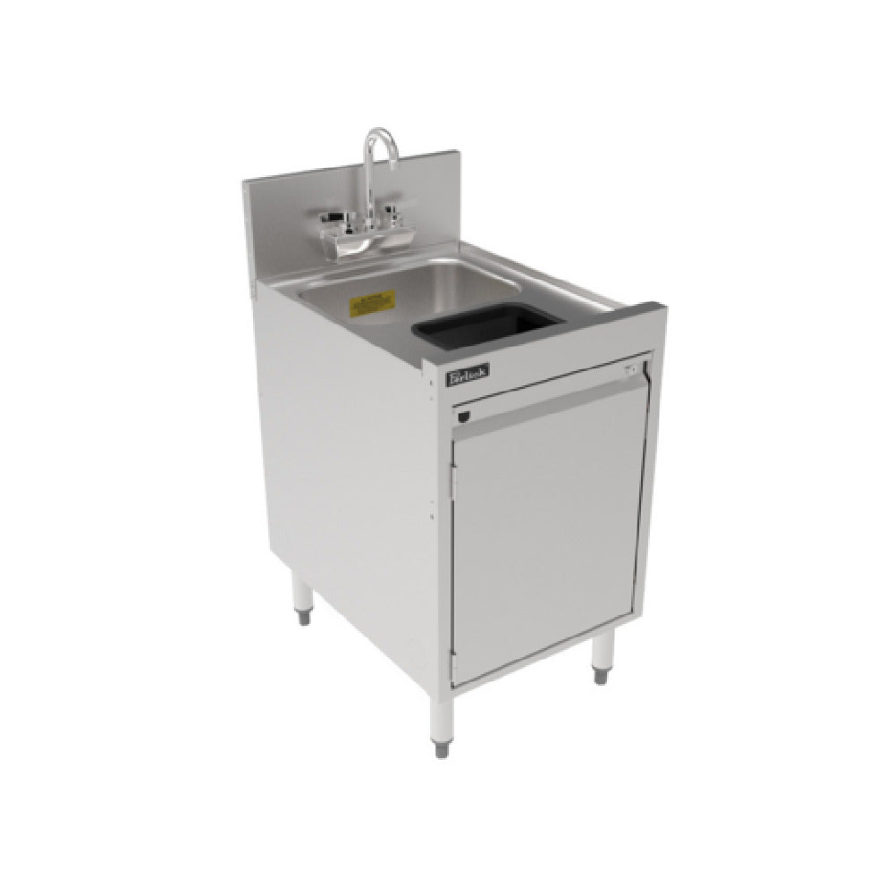 Perlick TSF18DS-TR - TSF Series Underbar Storage Cabinet Sink Unit With Waste Chute