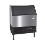 Commercial stainless steel and black Manitowoc UYP0310A Undercounter Ice Maker
