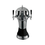 Perlick 4056BK4BPC - Roma Draft Beer Tower, Countertop, 8-1/8" Diameter X 20-1/2"H