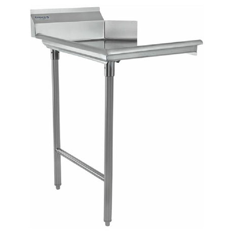 Stainless Steel Clean Dishtable with Extended Sorting Shelf, Empura ECDT24L Straight Design