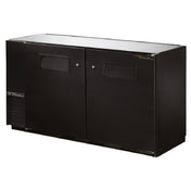 Black True Refrigeration TBB-24GAL-60-HC commercial back bar refrigerator with solid doors