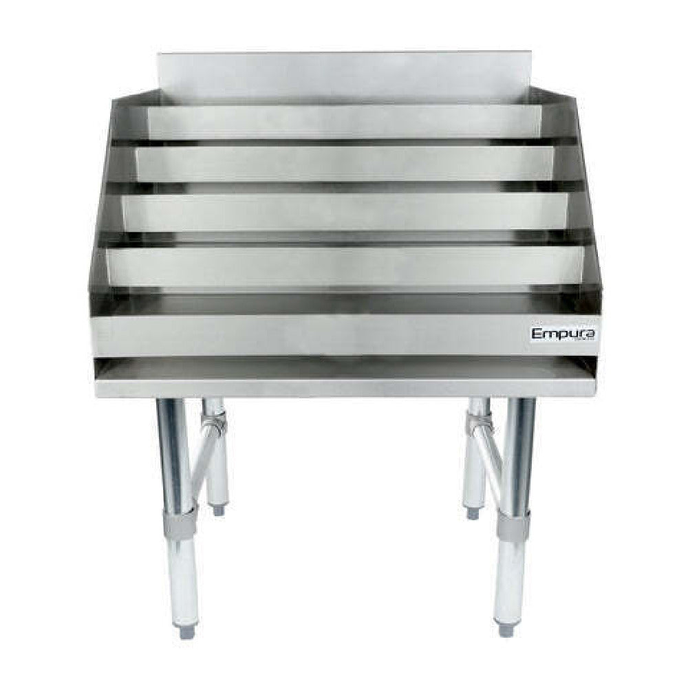 Empura ELS2423 - Underbar Liquor Display Stand, 24"W X 23"D X 33"H, 18 Gauge 304 Ss Bottom/back/sides/hat Channel And Steps