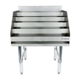 Empura ELS2423 - Underbar Liquor Display Stand, 24"W X 23"D X 33"H, 18 Gauge 304 Ss Bottom/back/sides/hat Channel And Steps