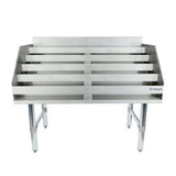 Empura ELS3623 - Underbar Liquor Display Stand, 36"W X 23"D X 33"H, 18 Gauge 304 Ss Bottom/back/sides/hat Channel And Steps